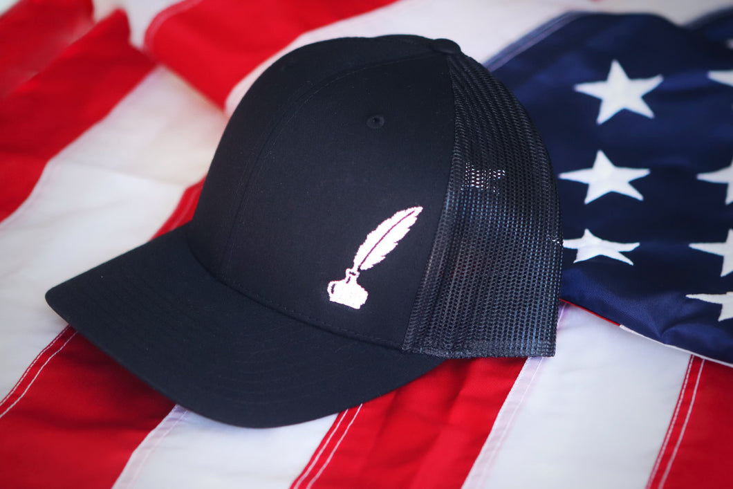 Ink & Quill Hat (black)