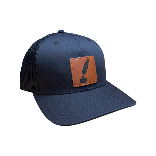 Inkwell leather patch hat
