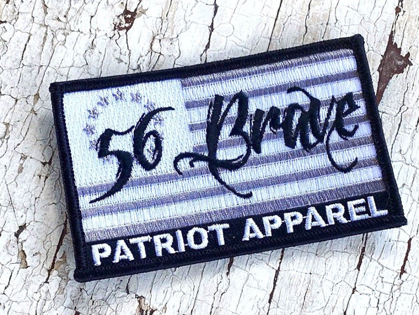 56 Brave Embroidered Patch